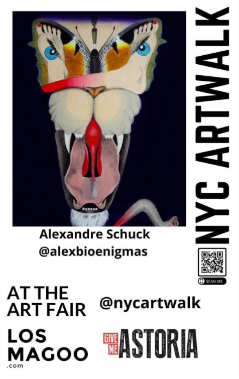 Throwback to my exhibition in the streets of New York City, called the ”NYC ArtWalk”, in May 2021.
#NYC #StreetArt #digitalart #NFTartist #NFTCommmunity #NewYork #artexhibition #painting #Bioenigma