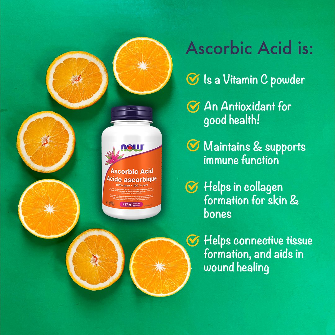 nowfoodscanada's tweet photo. Our NOW® Ascorbic Acid has numerous benefits for the body!
This fine crystal power can be enjoyed mixed in juice or water and provides over 1 gram of Vitamin C per 1/4 teaspoon!
Click here to learn more https://t.co/ON0qBjklgd
#ascorbicacidpowder #vitaminc #vitamincpowder https://t.co/QoOBh7wUQP