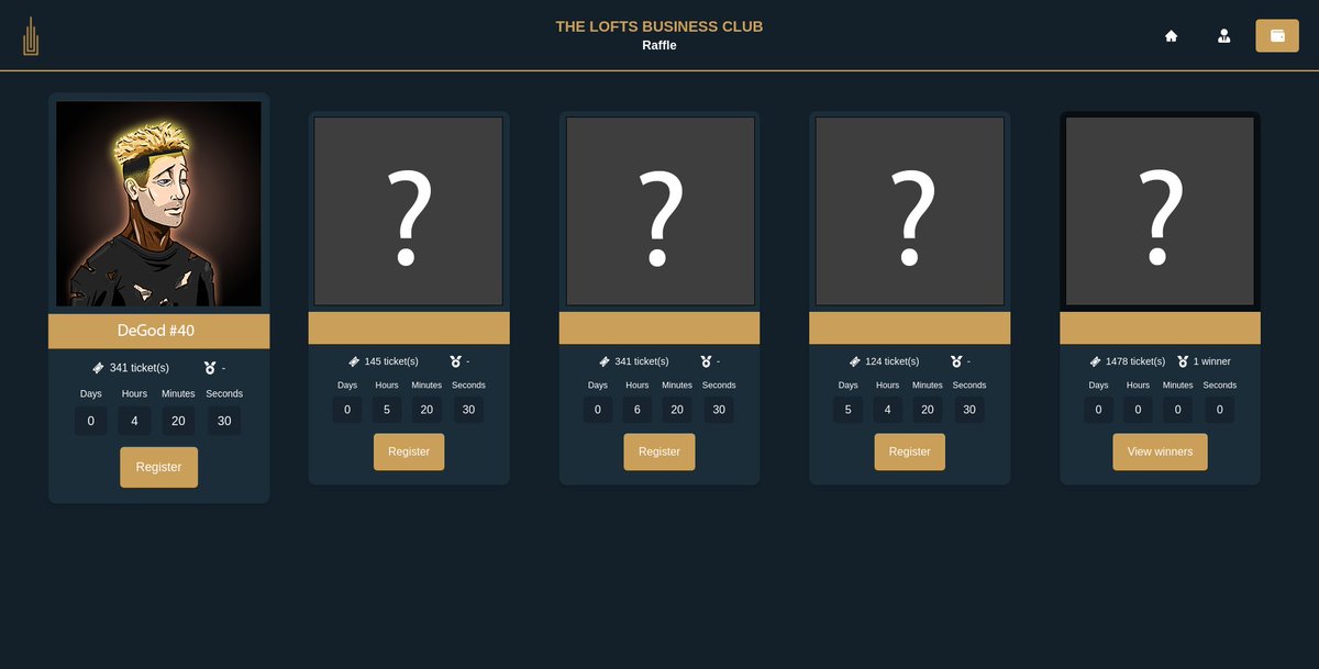 Our Grand Prix for our staking platform was revelead yesterday in the shape of DeGod#40.

Pictured is the first draft of the interface that will allow for staking. We are revealing the second raffle option later today 🥂

Hint, it was purchased at a price between 3 and 5 SOL.