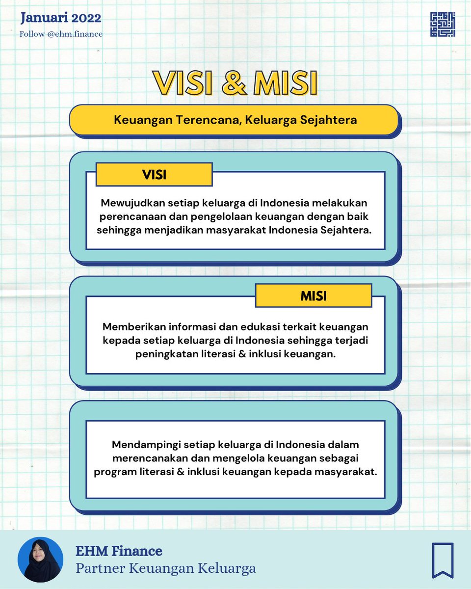 ehmfinance's tweet photo. Visi dan Misi #ehmfinance

#KeuanganTerencanaKeluargaSejahtera
#semuamampusejahtera https://t.co/kKMRMEq5zn