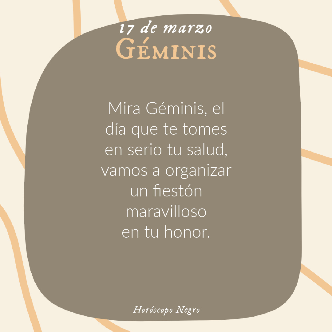 ✨♊✨ #geminis #horoscoponegro
