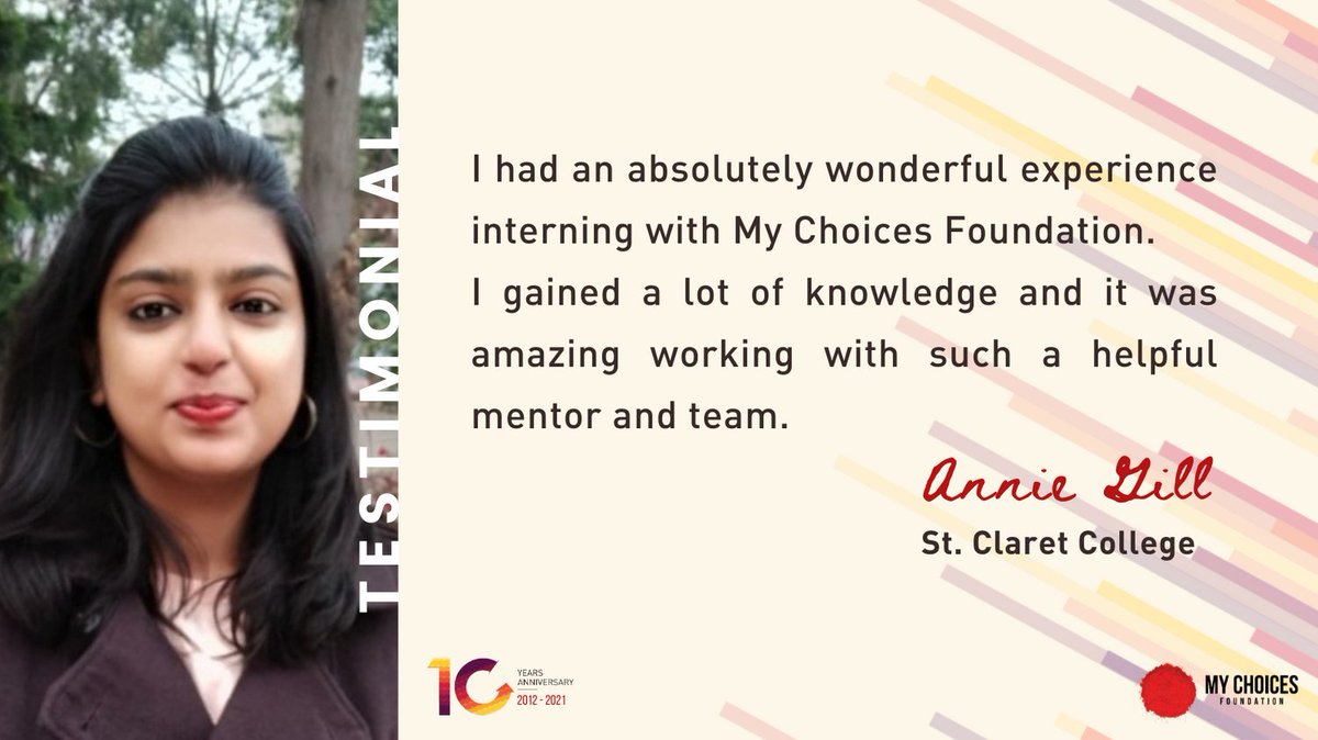 MyChoicesFDN's tweet image. Thank you Annie for the hard work you put in during your internship at My Choices Foundation. We are grateful for your amazing generosity and dedication. #intern #Grateful