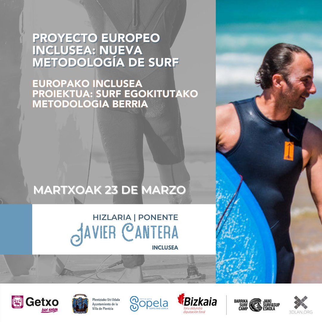 getxolan's tweet photo. #BatzarSurfInklusiboa –n nazioarteko hainbat hizlari entzuteko aukera izango dugu: @Fundacion_ONCE, #Seland, @esclerosiseme, @emeuskadi, @3dlan_org eta #Inclusea, beste batzuen artean.
https://t.co/mf0XiZSOLl 
#irristatugetxon #Plentzia #JaikiSurfEskola
@SopelaUdala @GetxoUdala https://t.co/JQvyQq73Oj