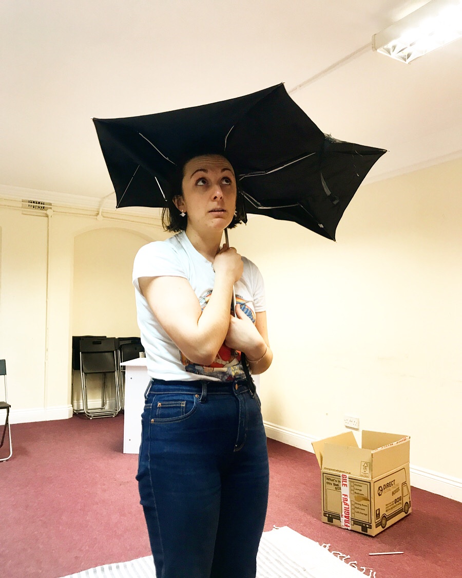 Has someone told <a href="/florence_evie/">Evie Florence</a> ’s character that it’s sunny outside?! “Poor home, that keep’st thyself!” 🏠🌞☂ Less than 2 weeks until “The Other” comes to <a href="/draytonarmsSW5/">Drayton Arms Theatre</a> - get your tickets at the link in our bio! 🎟 #Theatre #Comedy #YoungPerformers #NewWriting