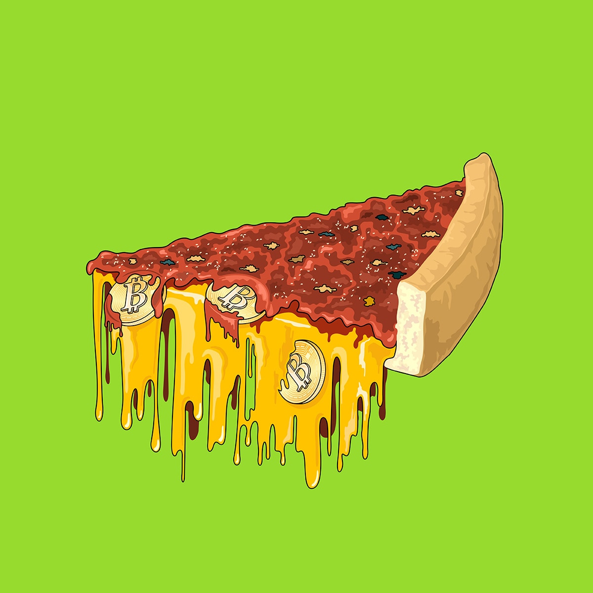 LePro_1's tweet photo. Hey #nftcollectors check this out! 😀
The last minted piece of our pizza (5/30) 🍕
Chicago Style Deep Dish #BitCoin Pizza 
it is still available on @opensea
Don't miss it, it won't be minted ever again! https://t.co/9zLifHhLqJ