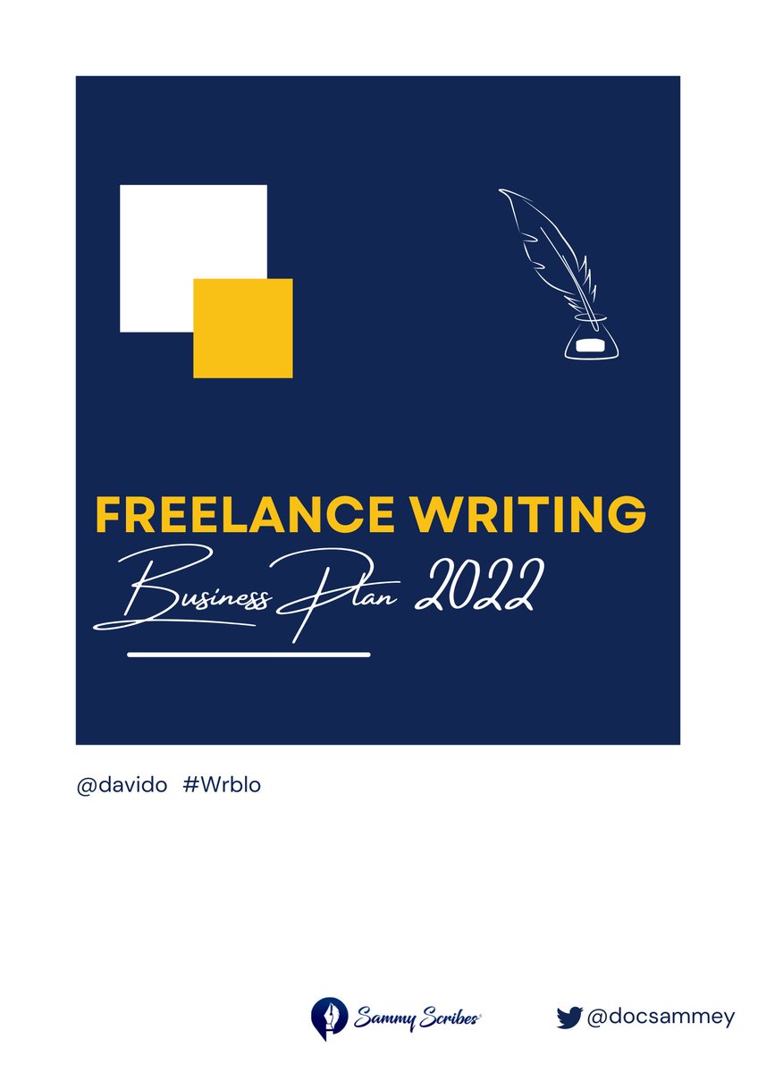 docsammey's tweet photo. @davido Hello @davido @_Ewawunmi 
Hello, Twitter

I'm Dr Oyerinde Samson, a freelance writer and veterinary doctor.

Below (slides) is the presentation of my Freelance Writing Business Proposal.

I hope to be favoured 😌
#Wrblo

(PDF format: https://t.co/MhoRIcABao)

Thread: https://t.co/3pmyQPzKuz