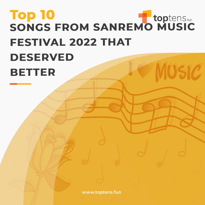 toptens_fun's tweet photo. You have probably heard about Sanremo Music Festival if you are a music fan. These are 2022 contestants that you should pay attention to! #Sanremo #Eurovision #MicheleBravi #ItalianMusic #toptensfun #musicfestival #music