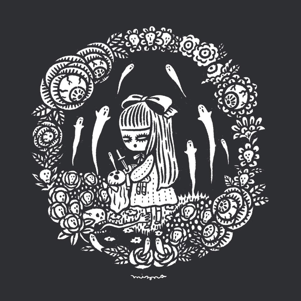 MiznaWada's tweet photo. Haunted Garden for #gothspringchallenge 💀🥀 https://t.co/x2rNNyAXGB