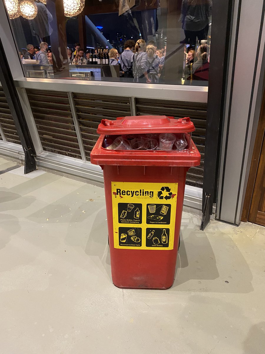 myersyman's tweet photo. @MCC_Members shocking look. Why single use plastic and not glass at the bars? You would save more money employing someone to wash glasses than what you spend on all these cups at the game today. Most cases you can’t even take back to your seat? #carbonfootprint #AFLBluesTigers https://t.co/yEIQrfqei2