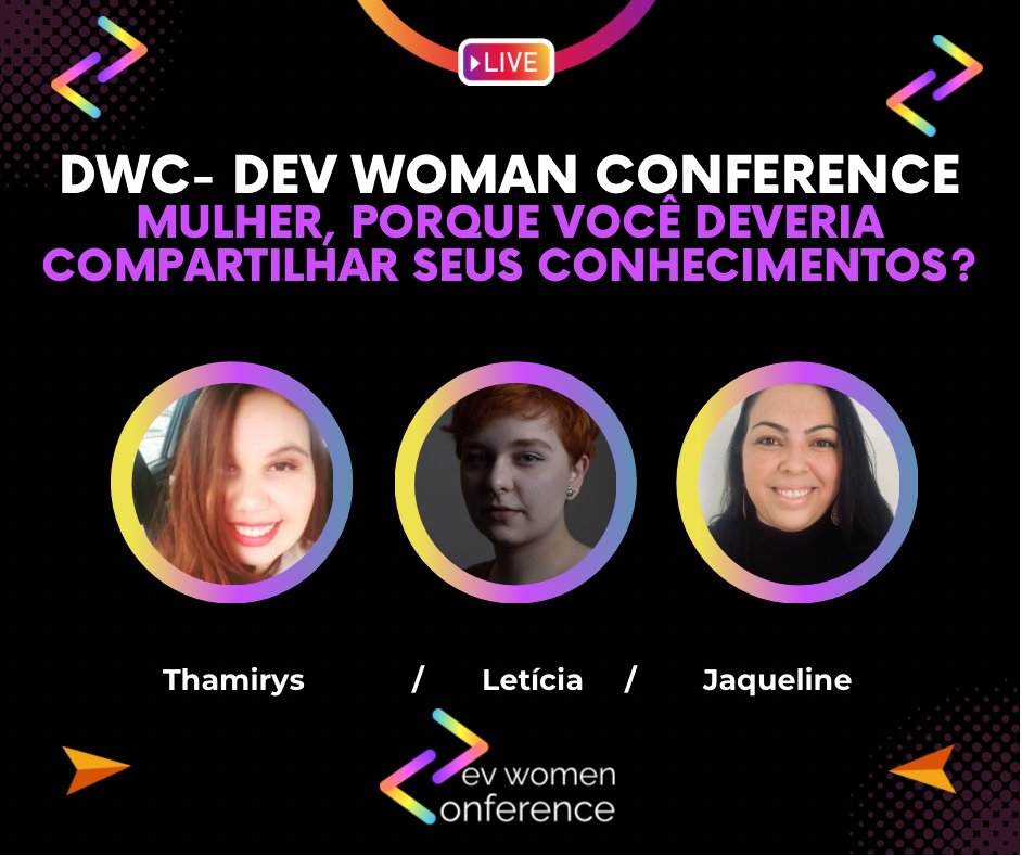 DevBrOfficial's tweet photo. Venha participar da nossa live conversando sobre mulheres dando voz a outras mulheres quando são palestrantes!

Dia 25/03 às 20:00 estão todos convidados!

Inscreva-se no Meetup:
🔗 https://t.co/KNhNha4oxj

#GoDevelopersBr

#DWC #GirlPower #SheSharp https://t.co/fHOWhjohxe