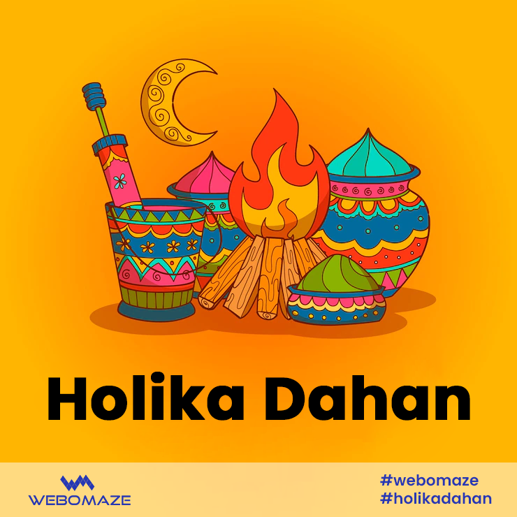 Webomaze's tweet photo. The festival of Holika Dahan signifies the victory of good over evil. May the fire of Holika Dahan take away all the evil and bad in your life.
#webomaze #holikadahan #holi 
#holifestival https://t.co/ffGBSxsR9m