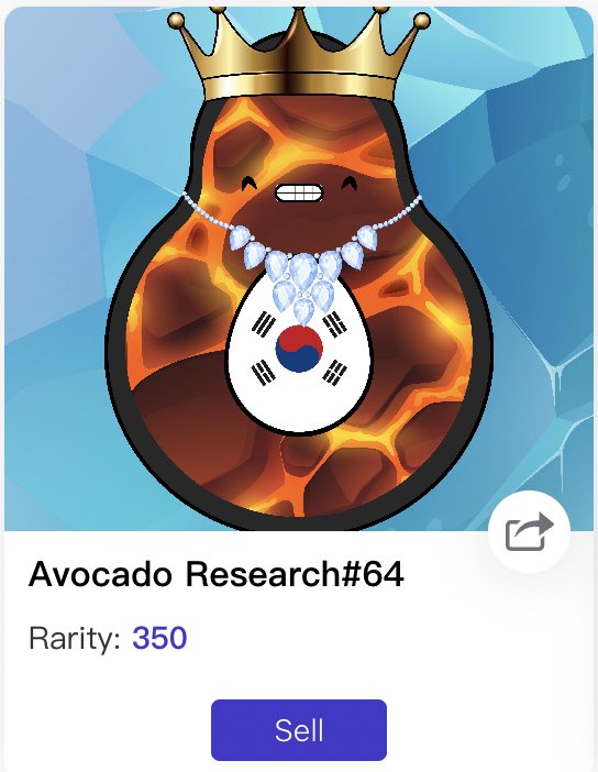 MM_FX7's tweet photo. avocado レアリティ350引けた https://t.co/Isb4l4u8yb