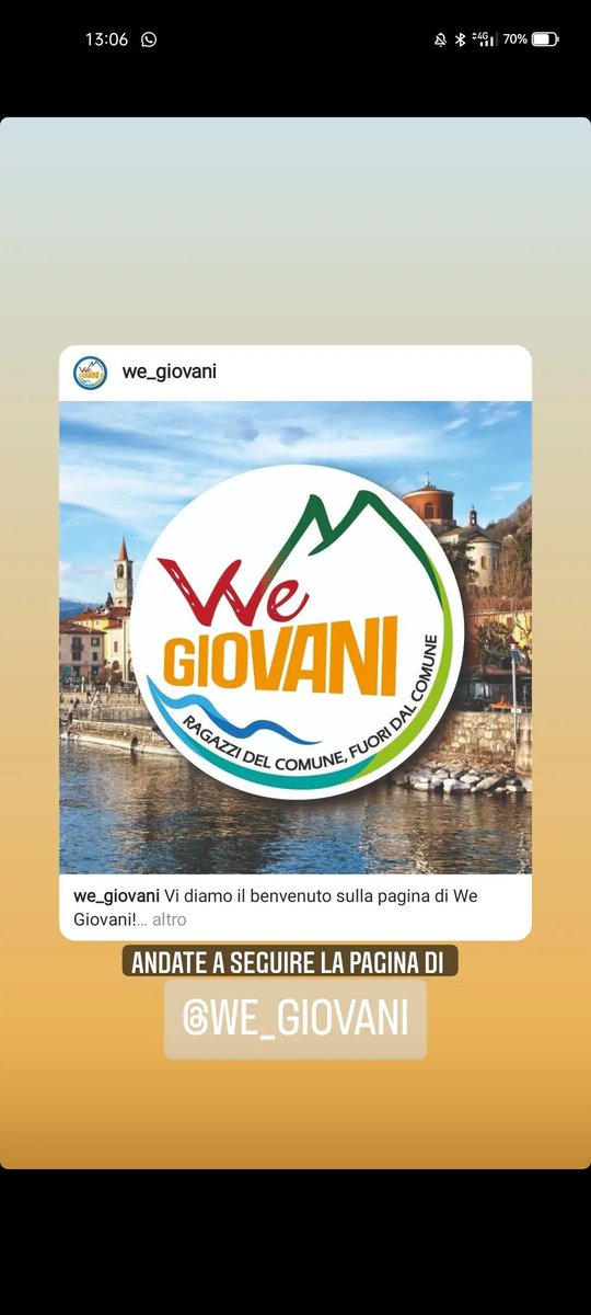 JonathanMizzon's tweet photo. Andate a seguire la pagina di we_giovani su Instagram #wegiovani #lavenomombello https://t.co/IWDQPOc6ew