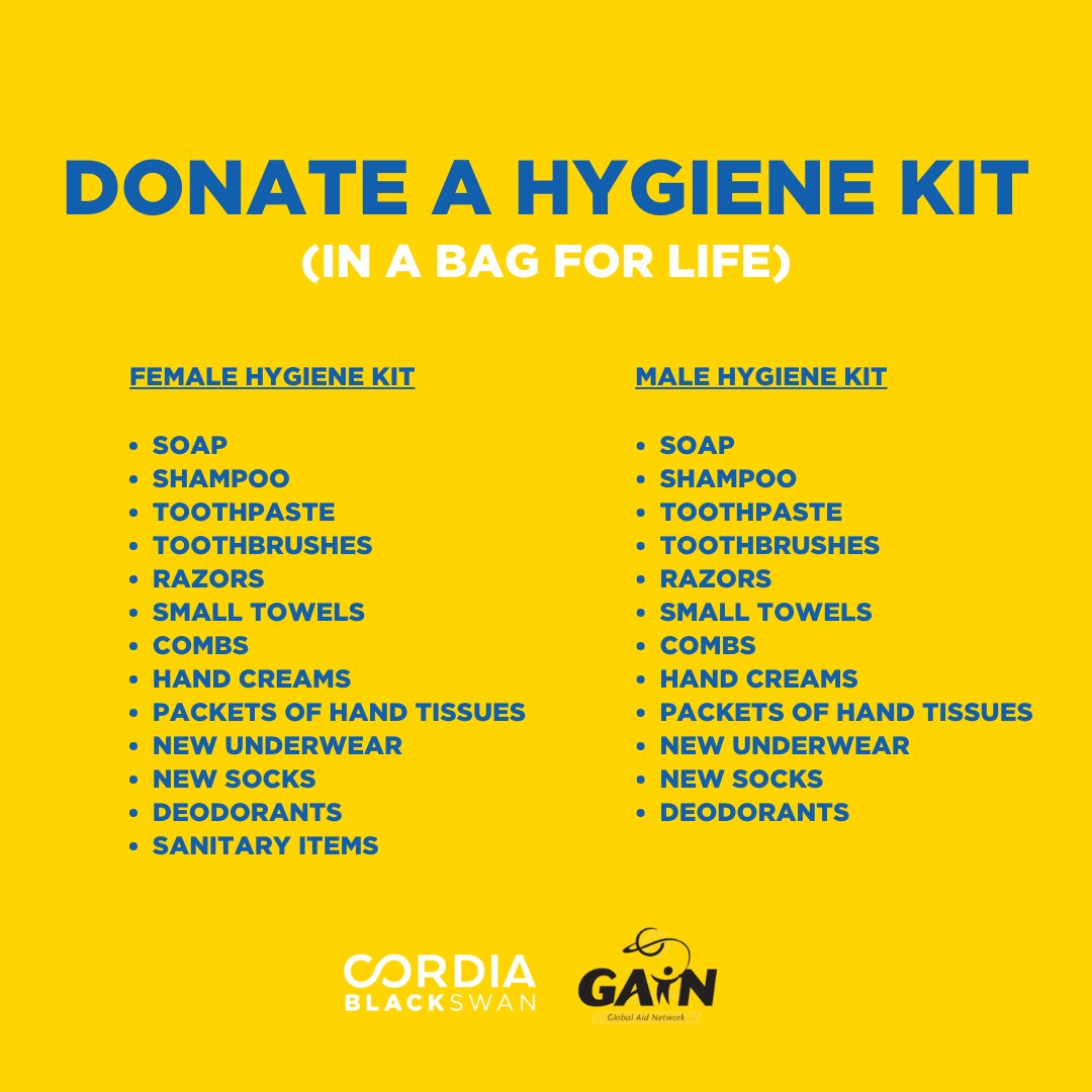 Thank you for the donations so far for the #UkraineAppeal - keep them coming! We're working together with @GlobalAidNetUK to provide emergency hygiene kits for people in urgent need. Find out more about donating a kit here: bit.ly/3t1S1Ho
