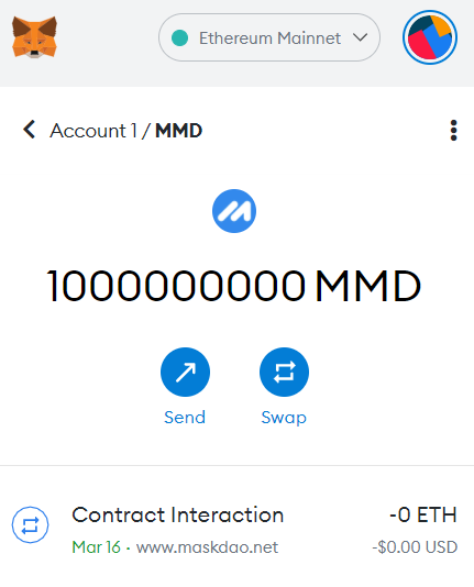 💥Big News❗❗❗
All airdrop participants can claim the airdrop directly on the Maskdao official websit maskdao.net,  $1,000,000,000MMD per person.