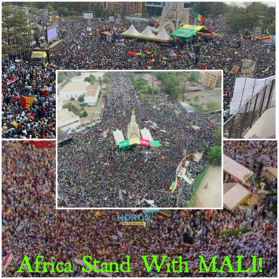 AbrarSuleiman's tweet photo. Mali has just sanctioned French Media outlets, including @FRANCE24 .
Mali is fighting African war! Africa stand with #Mali as no African is free until all Africans are free! #lestweforget #NoMore Hypocrisy @futurica
#CancelHR6600
#RejectHR6600 https://t.co/QgpIOoSAv9