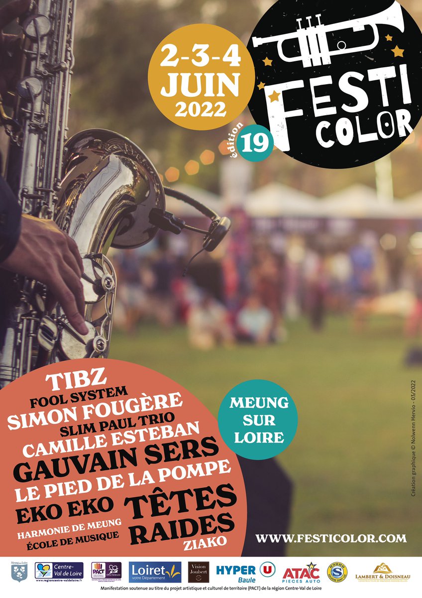 Festicolor's tweet photo. #concerts #festival #festicolor #meungsurloire @Festicolor https://t.co/WQ9ECS5ggr