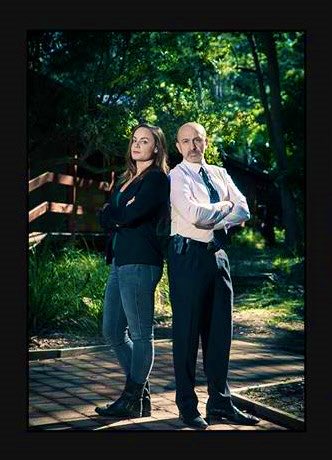 LittleBigFilmCo's tweet photo. As we near the 4th anniversary of my first film I directed, I’ve been digging through old BTS and promo shots for #blackheartredhands 
Caitlin Murphy and Albert Goikhman as my lead detectives #stunning 
#indiefilm #celebratefilm #supportindiefilm #aussieactors #drama #thriller https://t.co/lpfjTw653H