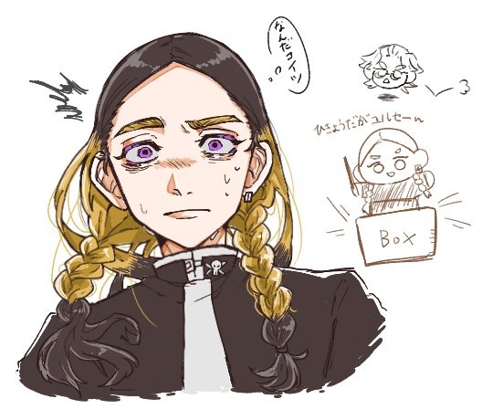 絵チャにて、びっくり蘭ちゃん!withあろさんが描かれたつよつよ蘭ちゃん 