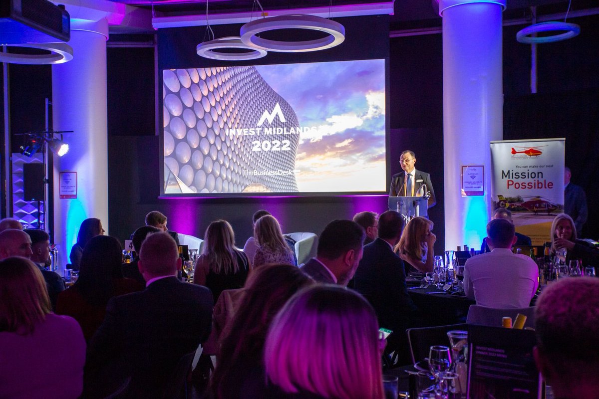 JennieHollandpr's tweet photo. A great evening at the #InvestMidlands Dinner last night!
Wonderful to host our clients @GFTomlinson and @HWAengineers, & hear from guest speakers about the opportunities for business across the Midlands.
Thanks to @Sam_Metcalf & @TBDEastMidlands for a fantastic event. https://t.co/Jg0jufrj5f