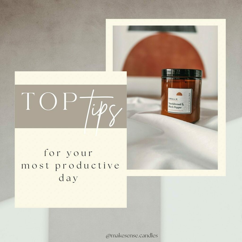 CandlesSense's tweet photo. Working from home isn't always easy. These are one of the ways that have helped me. I hope they help you too ☺️

#workfromhome #challange #keepyourmindright #tips #smallbusinessowner #smallbusiness #focus #candles #shop #grateful #dowhatyoulove #enjoylif… https://t.co/fB7sw8KHCi https://t.co/Y9zQgzkzza