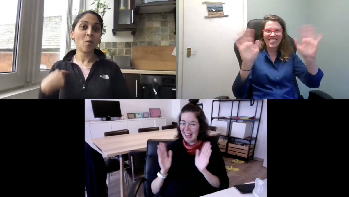 acadeafic's tweet photo. And just like that, here is the second episode of our PhDeaf vlogcast series! This time, @sommermette80 @MartensIne and @IyerSanchu discuss ethical considerations in PhD research.
https://t.co/r3cV2CJ2b3 #PhDeaf #DrDeaf https://t.co/h4AgjsdN57