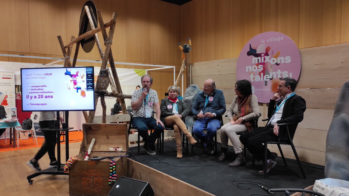 MADEinSCOP's tweet photo. Tout de suite au village #MixonsNosTalents le G6 de la communication !

#PourUnAutreModeleDeSociete https://t.co/x0srx3WlDA
