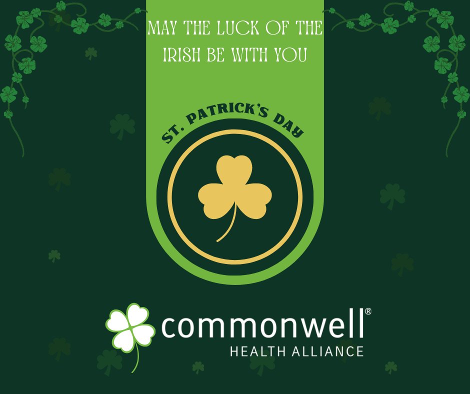 CommonWell's tweet photo. Feeling pretty luck that we get so spend this last day of #HIMSS22 with so many friends and colleagues. Happy St. Patrick’s Day! 🍀
Stop by the #InteropShowcase Nationwide Connected Care vignette! https://t.co/guL3L55tTw