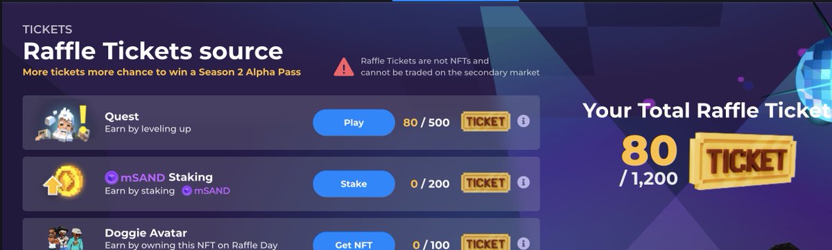 XX404XXX's tweet photo. @TheSandboxGame I just participated in the daily #SandboxAlphaS2Contest for a chance to earn up to 1,000 $SAND! Starting March 14 -  Show your Raffle Tickets. Check out my screenshot below! 👇 #SandboxAlphaS2 https://t.co/EXjr0pjpVj