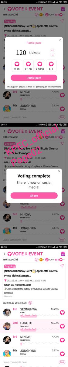 🌸Proof with BONUS.
Total 240 tix.
Wish it helps you all sweet.