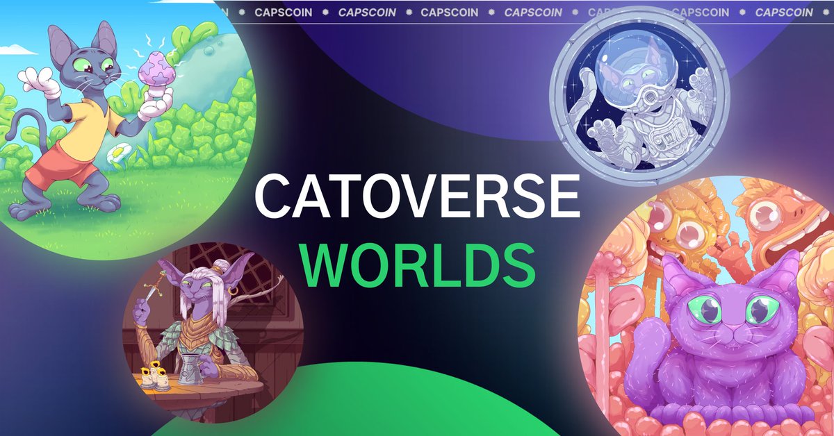 CapsCoin_io's tweet photo. «World» is a picture attributed to each #CAPS and a unique story of the world to each #NFT.
Any owner can read the story of their CAPS in personal account
In this collection we have 30 stories about different worlds 🚀
How many worlds in #Catoverse you already know?😉 https://t.co/od29ddJLsA