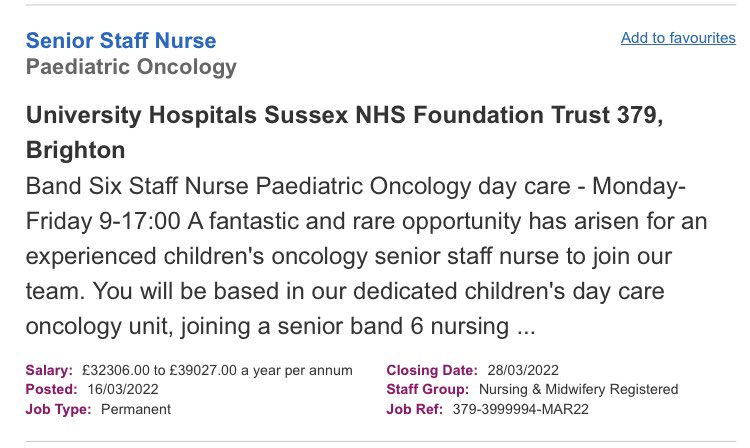 Out on NHS Jobs today! Fantastic friendly team 😁 <a href="/TheAlexBrighton/">Royal Alexandra Children's Hospital 💙</a>