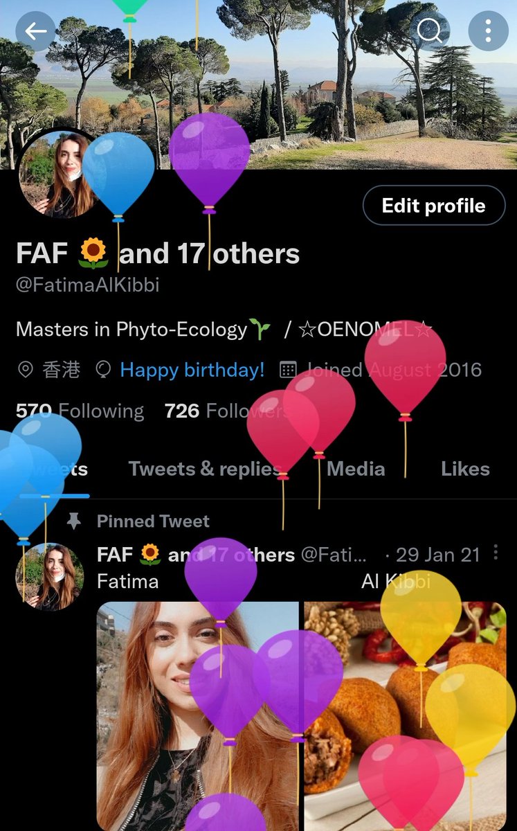 FatimaAlKibbi's tweet photo. Believe it or not, 26 feels really different!
Pop the balloons y'all 🎈 https://t.co/UGq9ZHIsUK