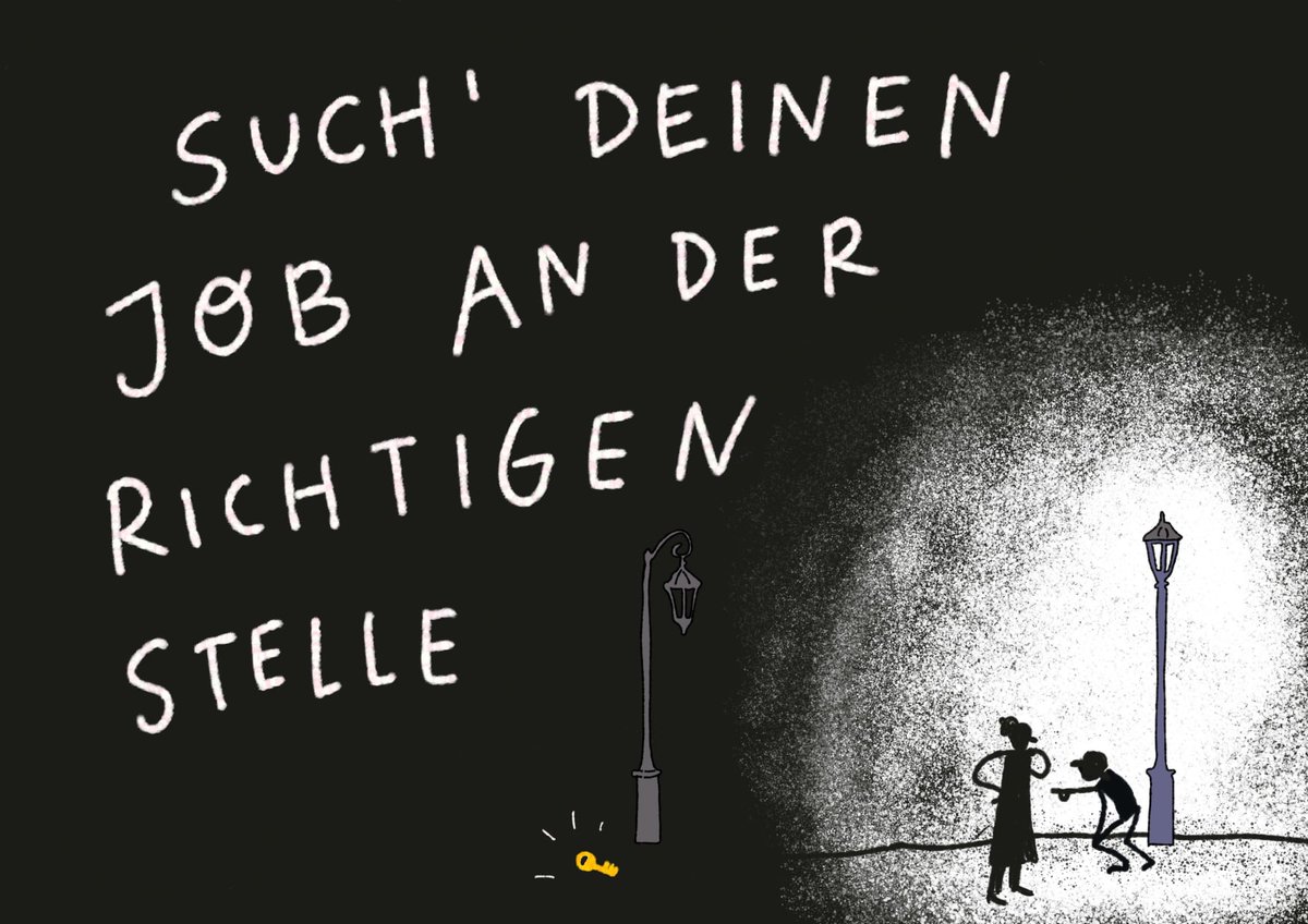 Den neuen Job nur in Stellenanzeigen zu suchen ist wie nur dort nach dem verlorenen Schlüssel zu suchen, wo Licht ist. Wie wir den Arbeitsmarkt geschickter nach Jobs ausleuchten, zeige ich am 30.3., 18 h im Online-Vortrag. Mehr Infos hier: frauundberuf-berlin.de/event/arbeitge…