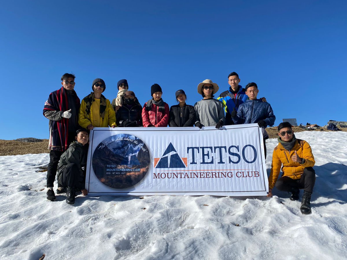 TetsoCollege's tweet photo. Tetso Mountaineering Club climb the highest peak of Nagaland!
#Nagaland https://t.co/RPANQ5XNmo