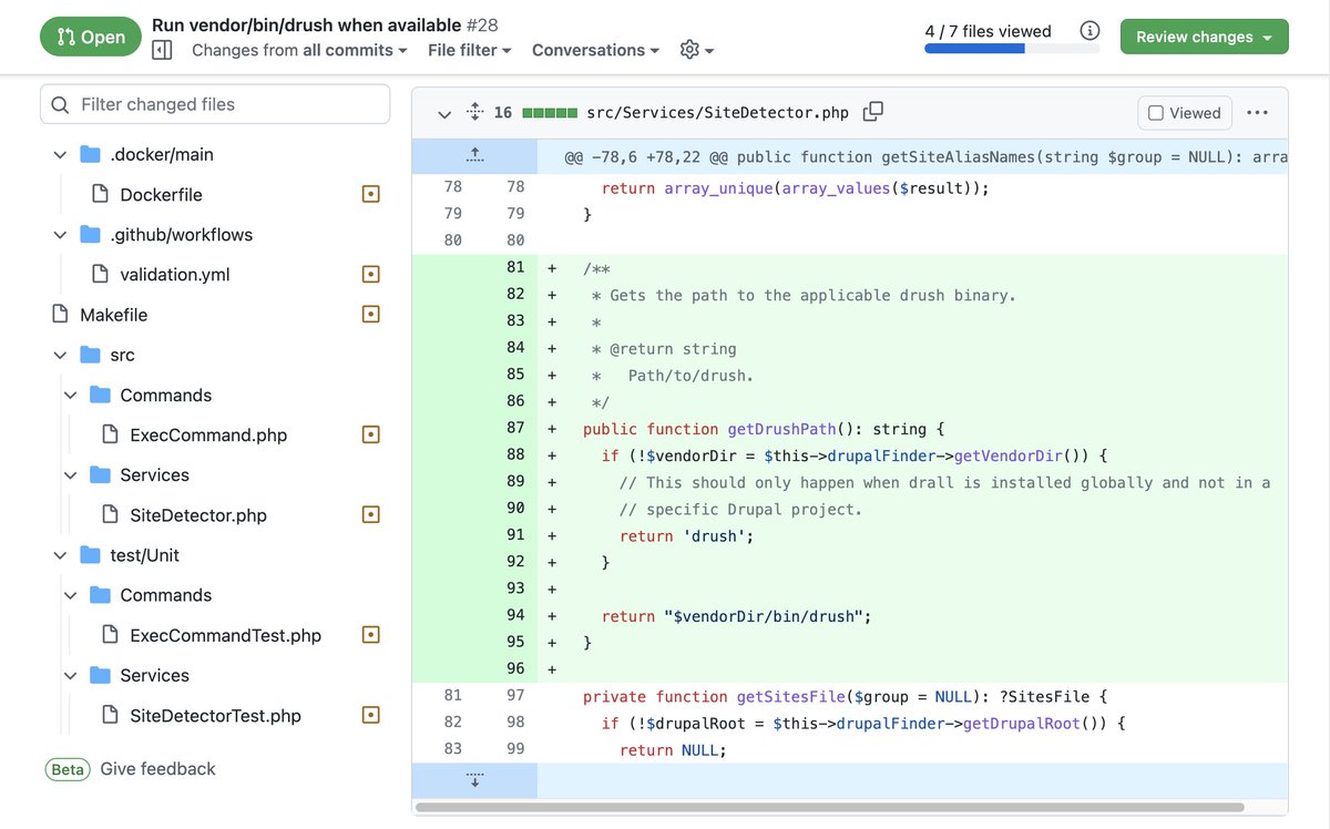 jigarius's tweet photo. I'm starting to like GitHub’s "pull request file tree" feature. Have you tried it yet?

#github #programmers #developers #codereview https://t.co/eGL8tMZ0jG
