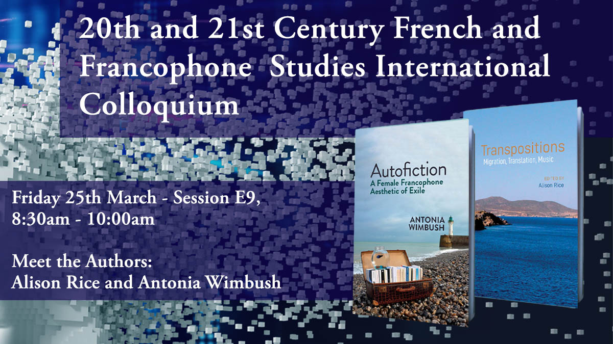 Alison Rice and <a href="/wimbush_antonia/">Dr Antonia Wimbush @awimbush.bsky.social</a> are in discussion for a Meet the Author panel at the <a href="/20thand21st/">20thand21st</a> International French and Francophone Colloquium via <a href="/WhovaSupport/">Whova</a> at <a href="/PittTweet/">University of Pittsburgh</a> on Friday 25th March 8:30am - 10:00am <a href="/ThePittNews/">The Pitt News</a> 🇫🇷 #frenchstudies bit.ly/FFSC22