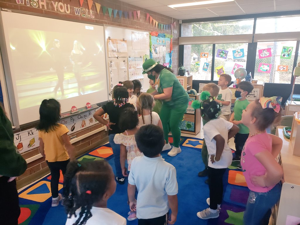 cooksonpre's tweet photo. If your students are engaging in shenanigans, I highly recommend a River Dance break! And if you are lucky, a leprechaun might even show up! 💚🍀💚 https://t.co/lc6utdatYy