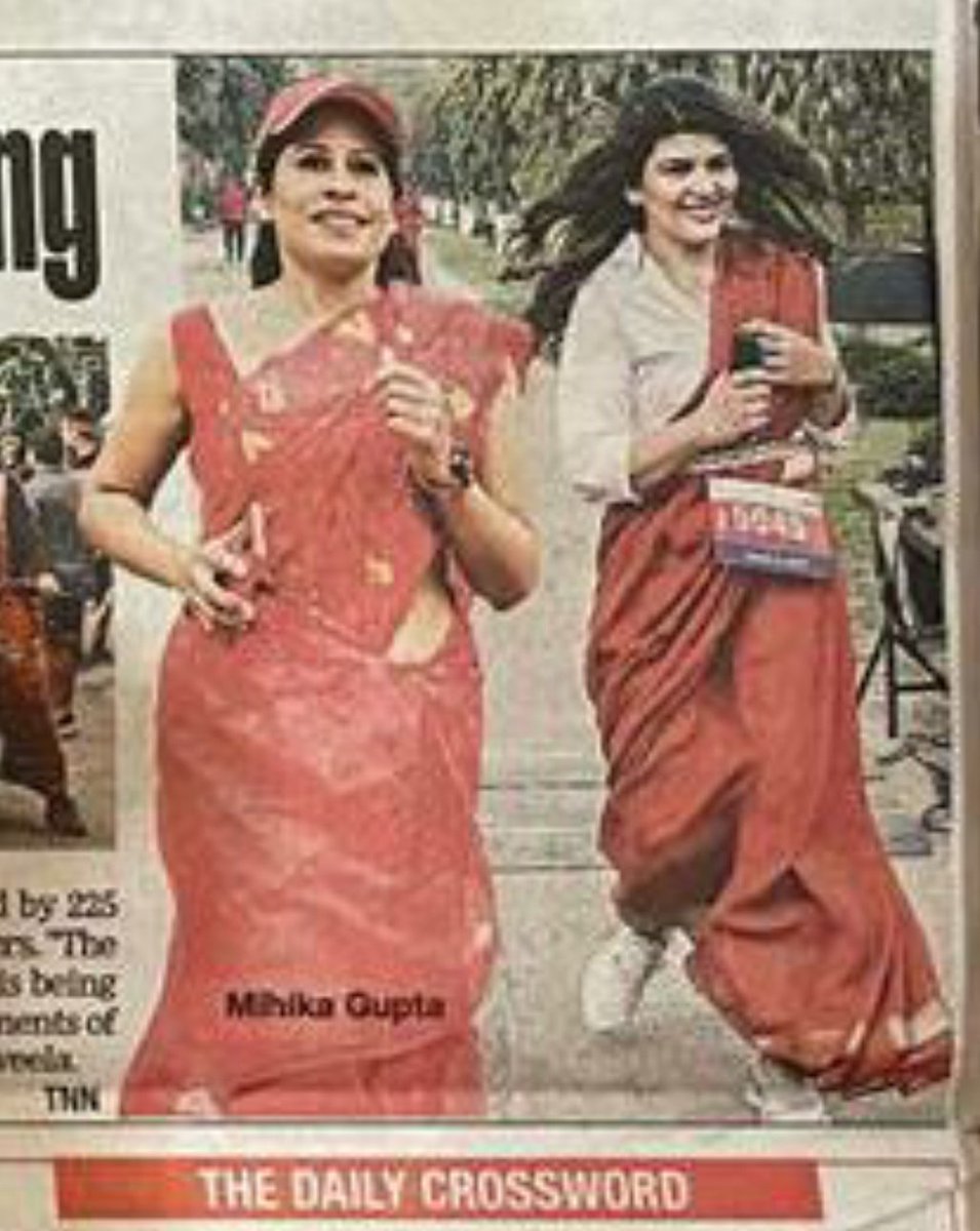 MihikaWahi's tweet photo. Was invited by the, The Run Club Chandigarh to be the Face of the Event #sareerun #IWD202 #redsareerun On 6th March. Ever since I lost my husband in 2020 to juvenile driving, since then I have been spreading awareness against #juveniledriving. https://t.co/UcTYMXGMrB