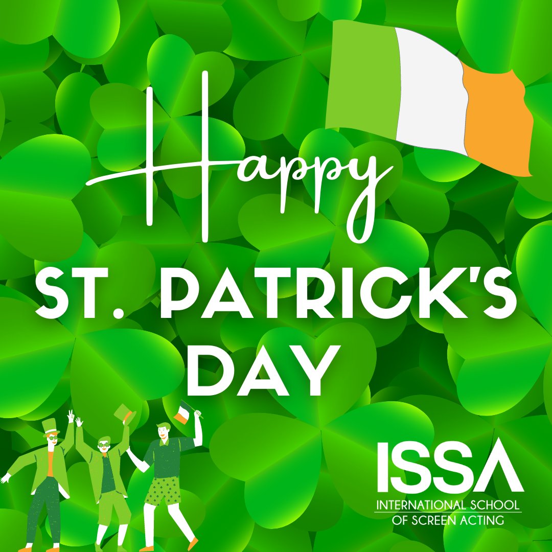 ScreenActingUK's tweet photo. Happy St. Patricks Day! 🇮🇪🍀  #ISSA #screenactinguk https://t.co/4ITV25XiBc