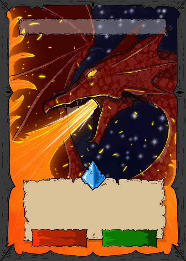 Gm! Creature card sneak peak. What do you think this dragon’s name is? #nft #tcg