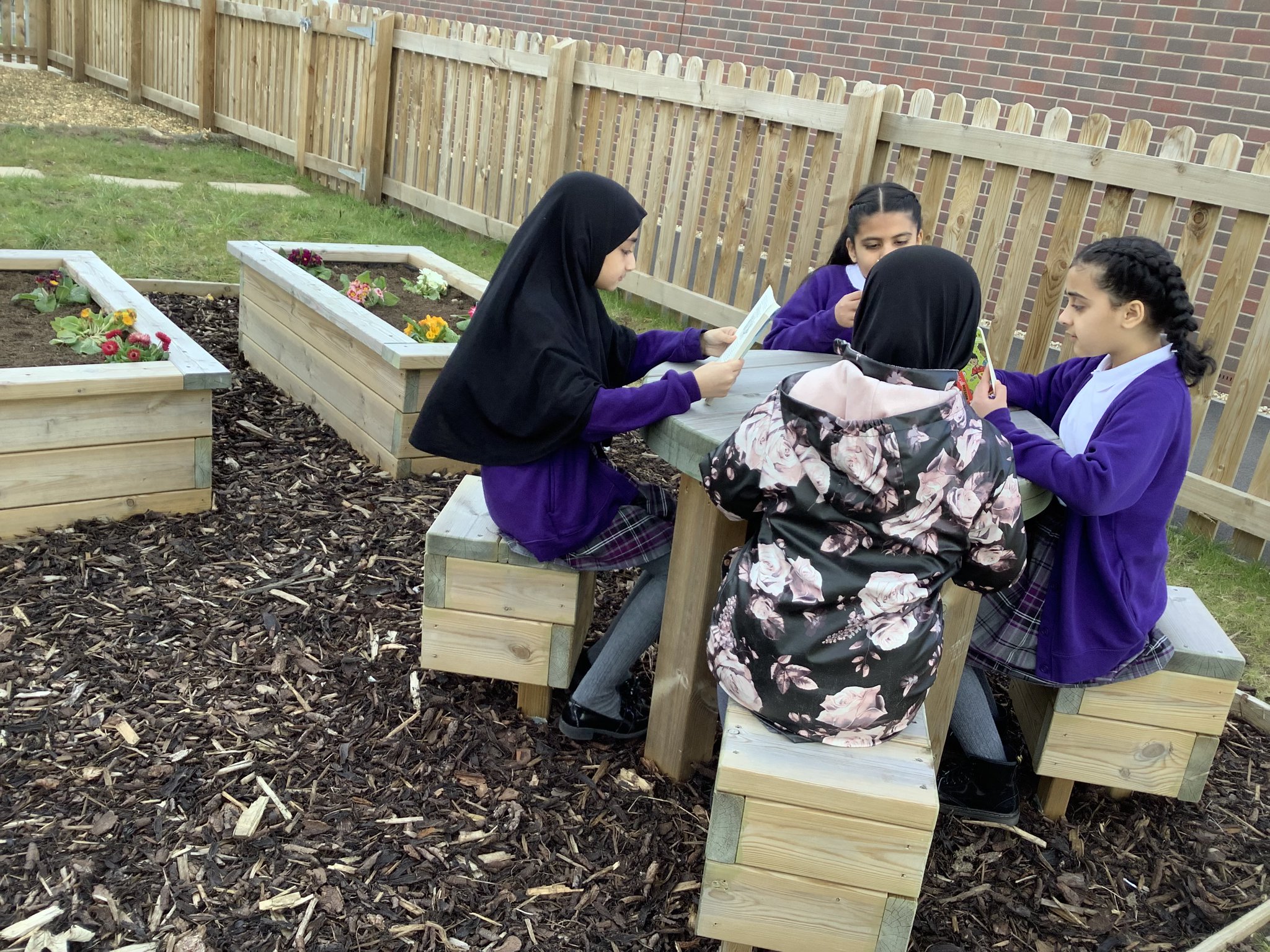 the-olive-school-preston-on-twitter-enjoying-our-new-peace-garden