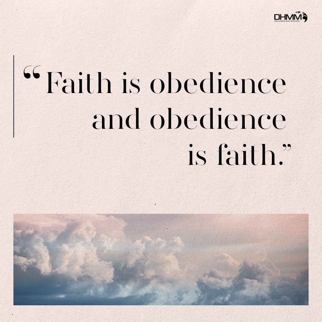 EvangelistDag's tweet photo. Are you a man of faith and power? Obeying God makes you a man of faith. Faith is equated with obedience in the Bible.

A man of faith is a man who walks in obedience. If you obey the call of God, you are a man of faith! https://t.co/FgIuPM5Mkv