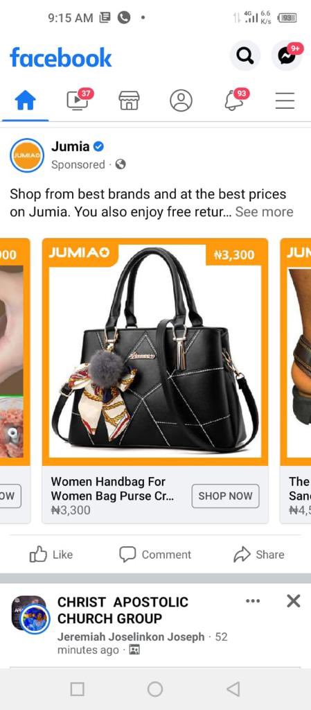 hookedonkaothar's tweet photo. @JumiaNigeria what do you call this please? My mil saw the ad in photo 1 and sent to me to buy her the bag. 
Me: “opens the Jumia app to order the bag and I see photo 2.”
Why are you advertising with the wrong price though because what do I tell my mil? https://t.co/18rH3RQNA6