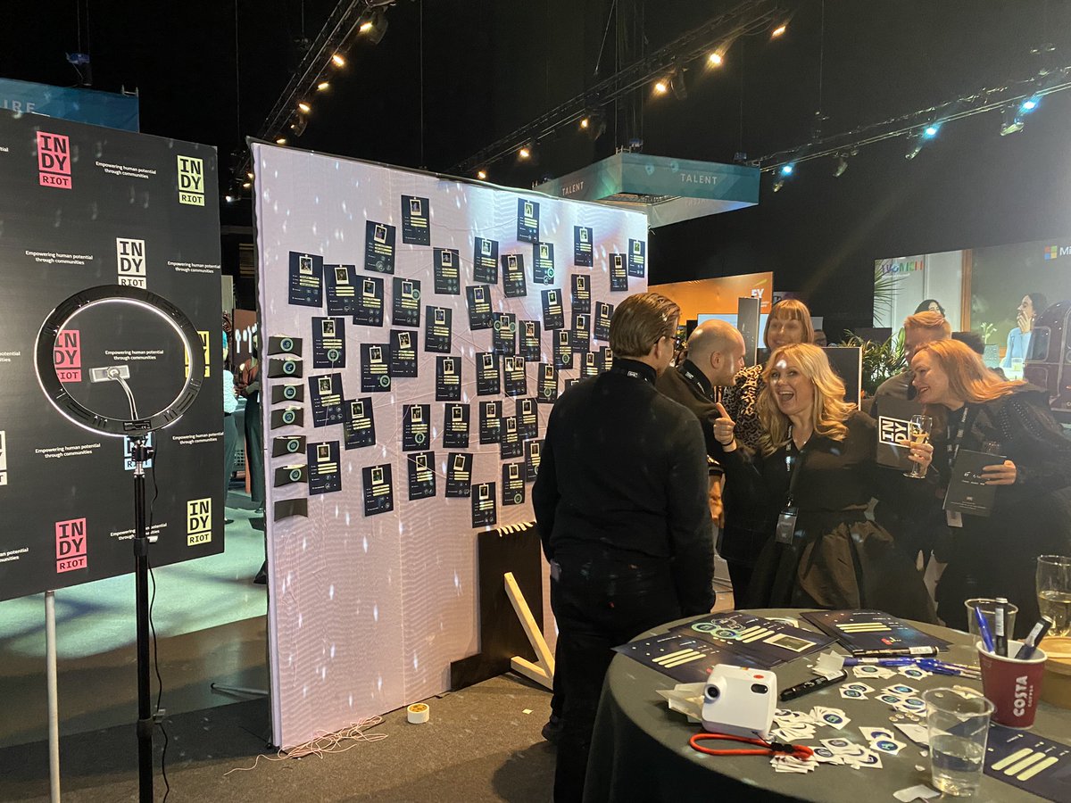 Come by our indyRIOT stand to be part of the SHE Community after the conference - aaand get you profile on the wall! 🤩#sheconference22