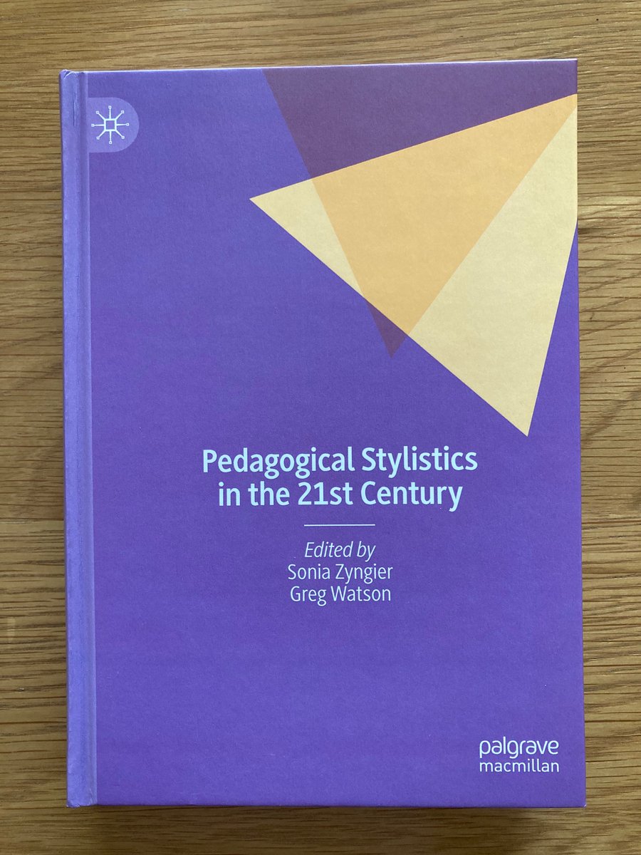 Really chuffed to be in this excellent collection on Pedagogical Stylistics (edited by Sonia Zyngier and Greg Watson)!