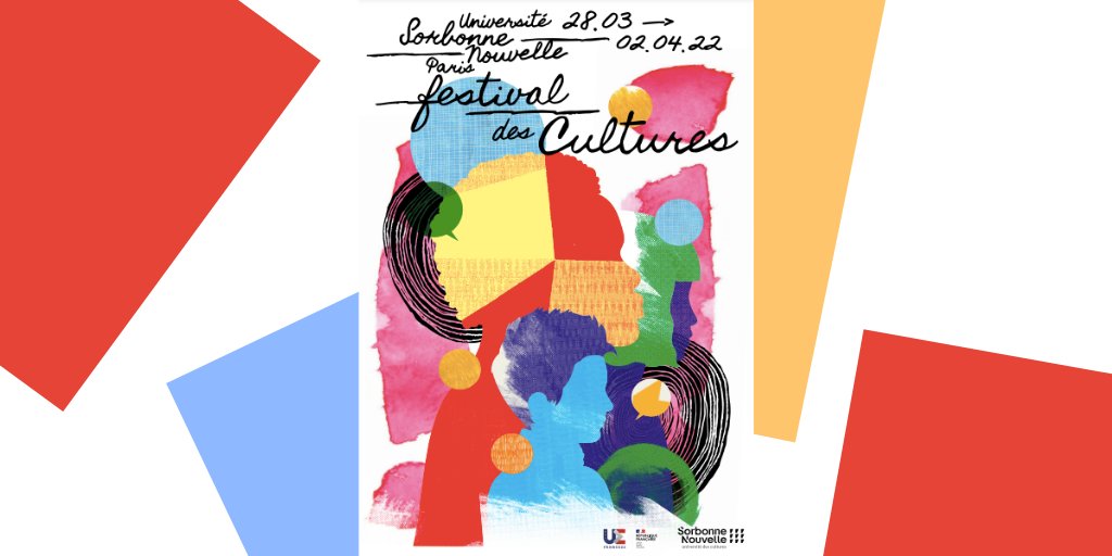 📣 1ère édition du Festival des Cultures !
🟠 Du 28 mars au 2 avril, la Sorbonne Nouvelle crée un nouveau temps fort sur ses campus
🟡 Ateliers, projections, concerts, expositions, spectacles...
🟣 Gratuit et accessible à tous
🔗 Réservation conseillée : culture.sorbonne-nouvelle.fr