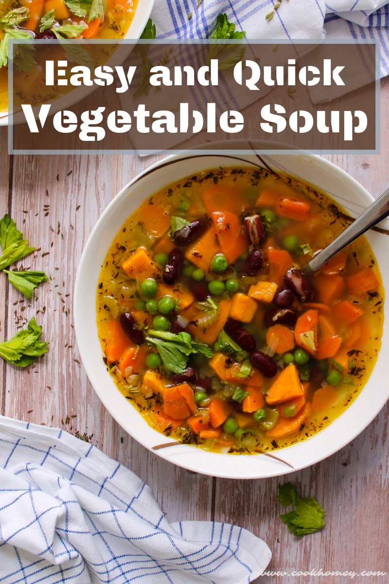 cook_homey's tweet photo. Easy &amp; Quick Vegetable Soup

This lovely vegetable soup with sweet potatoes will pleasantly surprise you with its fresh taste. It’s vegan, healthy and absolutely delicious!

Recipe on https://t.co/ljZDREoaj1 https://t.co/KfNJirmV2y