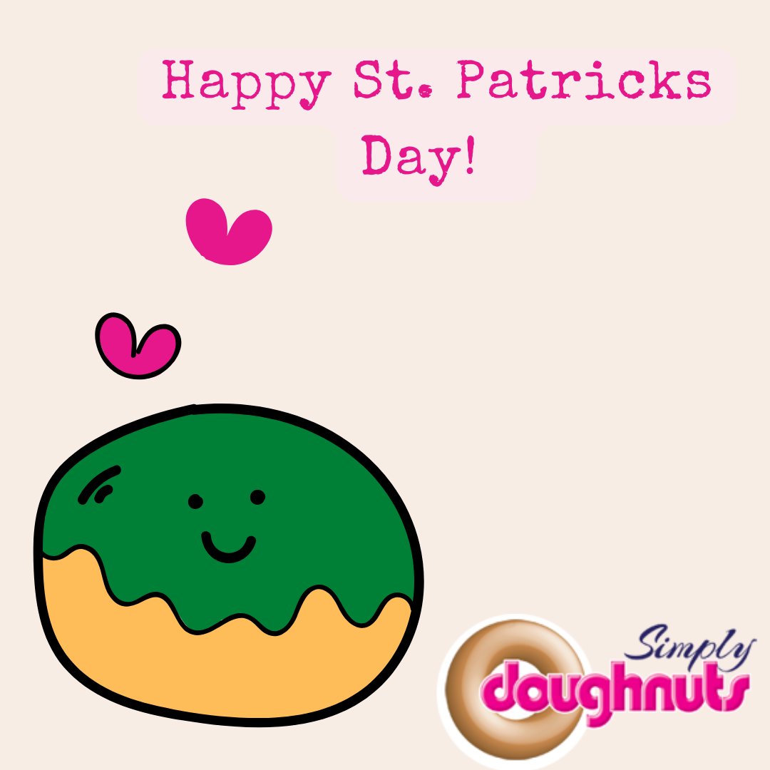 SimplyDoughnuts's tweet photo. Happy St. Patricks Day to all our Irish customers.
We hope you have a lovely day! 

#SimplyDoughnuts #LancashireBusiness #Doughnuts #Doughnutslover #GoNutsForDoughnuts #DoughnutsAreLife #StPartricksDay https://t.co/W7KDEDxN99