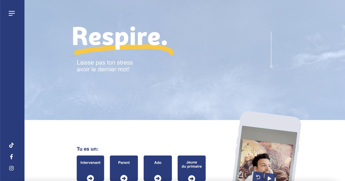 alexchenette's tweet photo. RESPIRE | Cette super campagne propose plein de belles ressources aux jeunes du primaire et aux ados ( ainsi qu’à leurs parents et aux intervenants scolaires ) sur les questions touchant l’anxiété, le stress et l’hyperconnectivité. 👏👉https://t.co/4sEb29L8XR #CitNum #EduQc https://t.co/X0527rXHQB